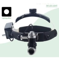 LED Medical Headlight with Light Control and Focus Amplifier - (1 battery)