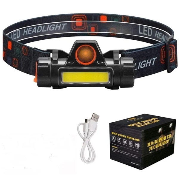 Mini USB Rechargeable Headlamp – Compact & Lightweight.