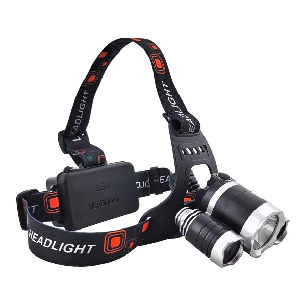 Lithium Ion 3 IN 1 RECHARGEABLE HIGH POWER HEADLAMP, Cool White, ALuminium